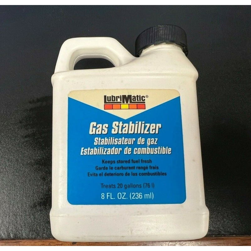 Lubrimatic #11631  Gas Stabilizer 8 Oz. Bottle *for 2 & 4-Cycle Motors*