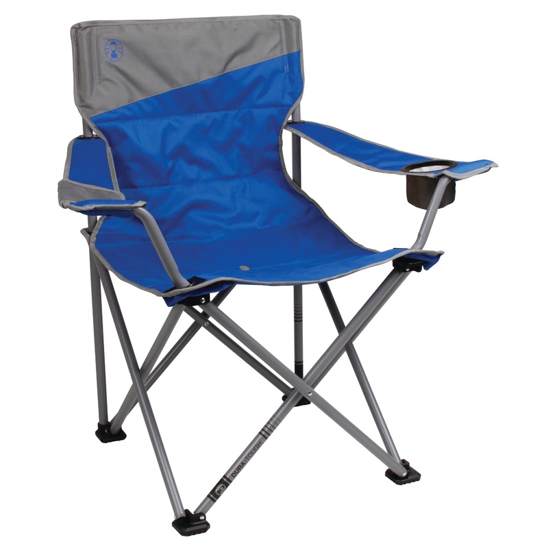 Coleman Big-N-Tall Adult Quad Camping Chair  Blue